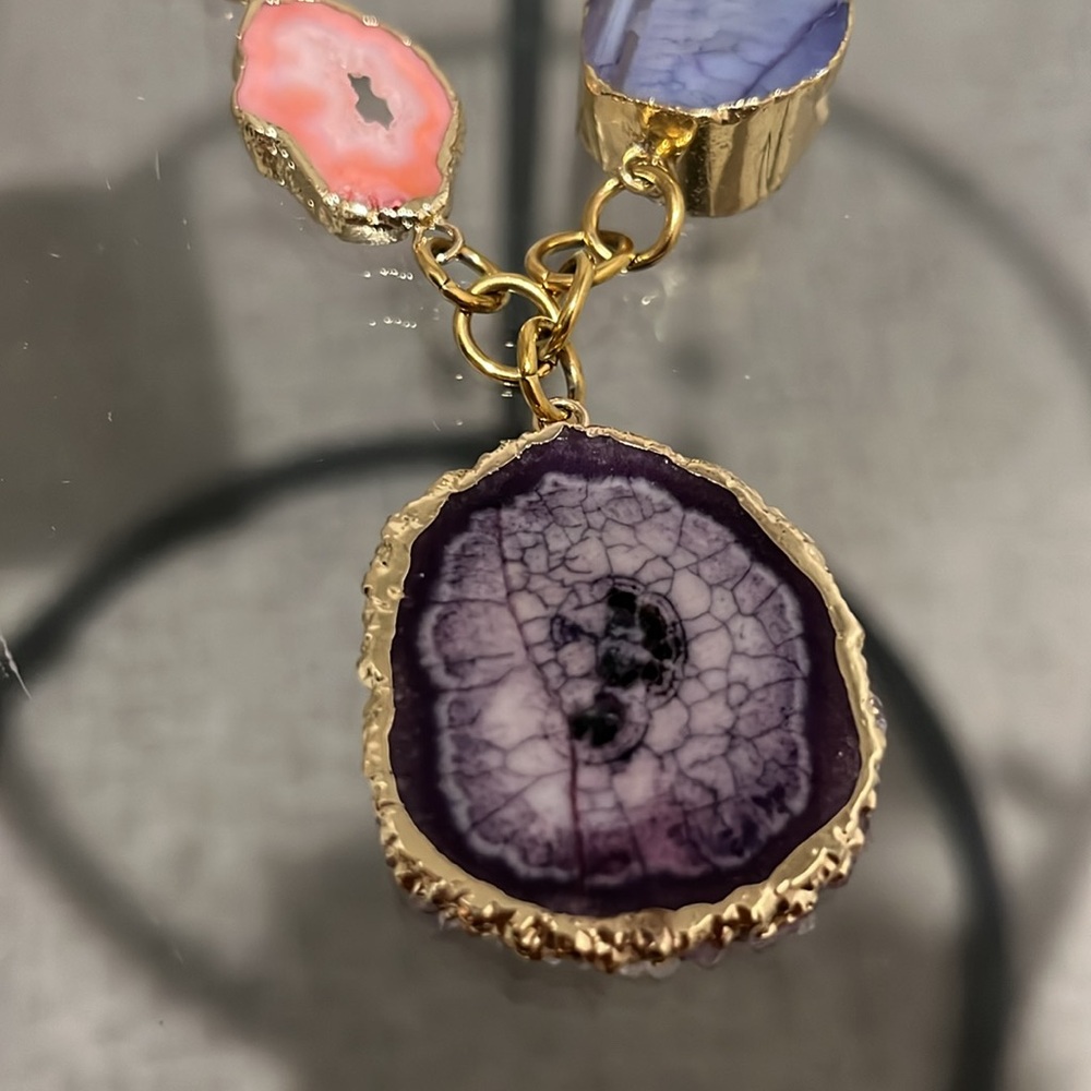 Geode Necklace - Multicolor - Picture 4 of 4